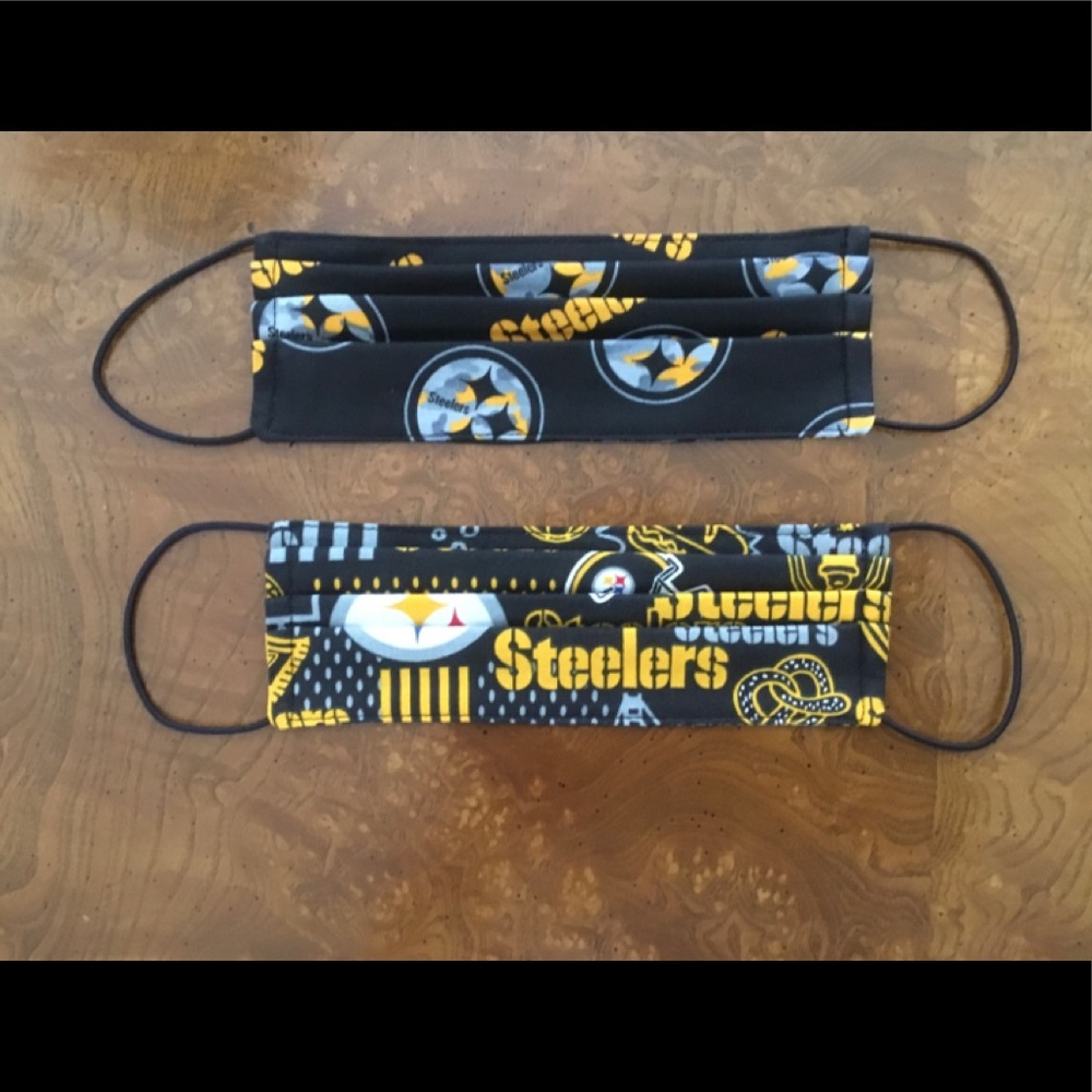 2 Child Pittsburgh Steelers Handmade Face Masks